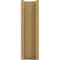 Ekena Millwork 6-in W x 16-in D x 20-in H Funston Slat Rough Cedar Woodgrain TimberThane Outlooker, Primed Tan OUTUR060X16X20FST24RCPR - alternate 2